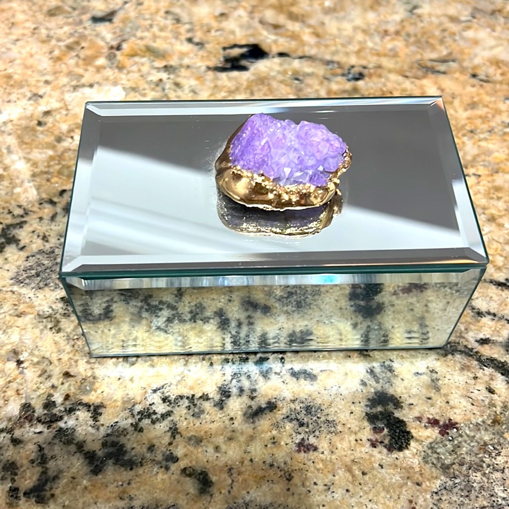 Rectangular, Velour Lined Jewelry Box